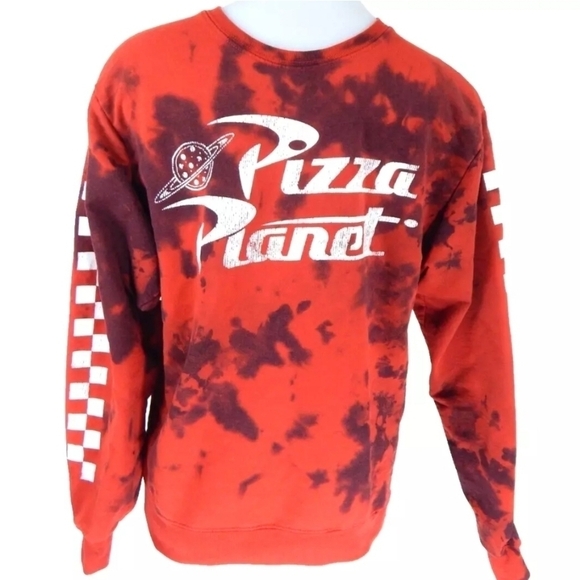 Disney Other - Disney Parks Pizza Planet Tie Dye Sweatshirt